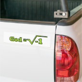 God is maginair bumpersticker (Op Truck)