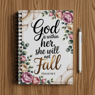 God is met haar, christelijk geloof Bijbel Schrift Notitieboek