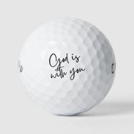 'God is met je' Bemoedigend Opbeurend Geschenk Golfballen