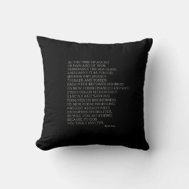 God Is Met Je Inspirerend Gedicht Zwarte Worpdekke Kussen