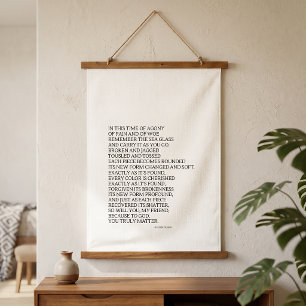 God Is Met Je Inspirerende Gedicht Tapijt Wit Hangend Wandkleed
