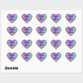 God Is Met Me Regenboog Hart Stickers (Vel)