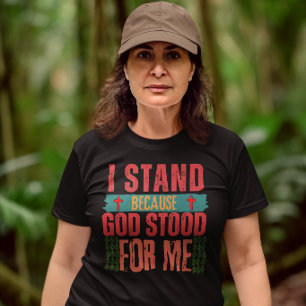 God is met mij: Bijbelvers Schriftuur Christelijk T-shirt