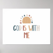 God is met mij print (Voorkant)