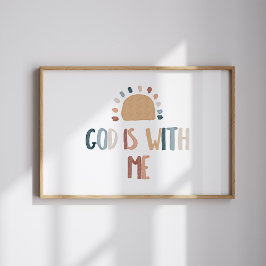 God is met mij print