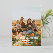 (God is met ons) Christelijke Folie Kerstmis Kaart (Staand Voorkant)