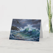 God is Mightier than the Sea: Psalm 93:4 Kaart (Voorkant)