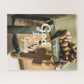 God is mijn Bijbel en Rosary Cross Legpuzzel (Horizontaal)