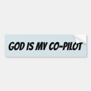 GOD IS MIJN CO-PILOT BUMPERSTICKERS
