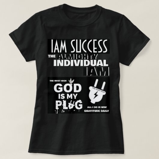 GOD IS MIJN CONTACT T-SHIRT (Design voorkant)