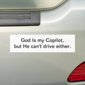 God is mijn Copilot 3 - bumper sticker (Op auto)
