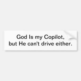 God is mijn Copilot 3 - bumper sticker