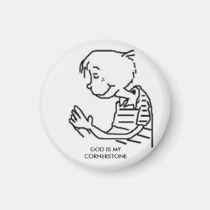 GOD IS MIJN CORNERSTONE MAGNEET