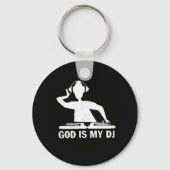 God is mijn DJ Sleutelhanger (Voorkant)