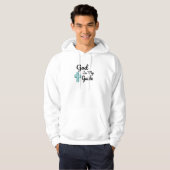 God is mijn gids kruis hoodie (Voorkant volledig)