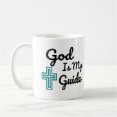 God is mijn gids kruis koffiemok (Links)