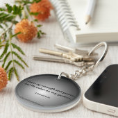 God is mijn kracht Bijbelcitaat Sleutelhanger (Voorkant Rechts)