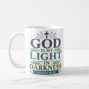 God Is Mijn Licht In Duisternis Moderne Geestelijk Koffiemok