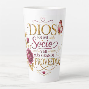 God is mijn Partner en mijn Grootste Voorzienighei Latte Mok