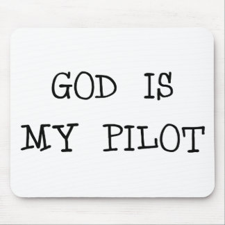 God is mijn piloot muismat