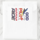 GOD IS MIJN PILOT - Christelijke Stickers (Tas)