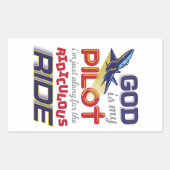 GOD IS MIJN PILOT - Christelijke Stickers (Voorkant)