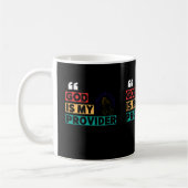 God is mijn provider koffiemok (Links)