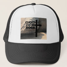 God is Mijn Rots Bijbelvers Zwarte Kruis Christeli