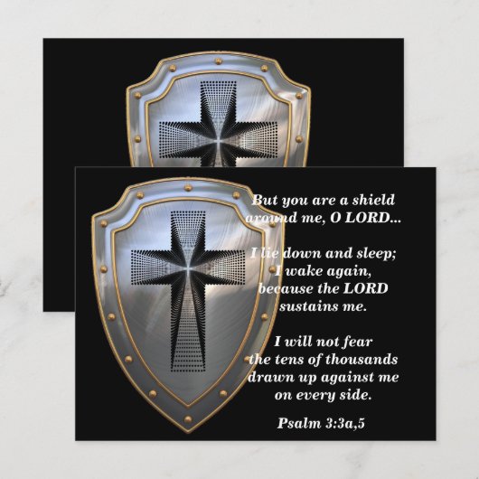 God is mijn schild briefkaart (Voorkant / Achterkant)