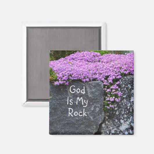 God is mijn steen magneet (Voorkant / Achterkant)