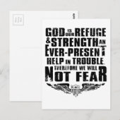 God is mijn toevlucht briefkaart (Voorkant / Achterkant)