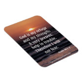 God is mijn toevlucht en mijn kracht Bijbel Quote Magneet (Rechterzijde)