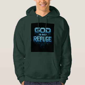 God Is Mijn Toevlucht – Futuristisch Robot T-Shirt