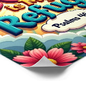 God is mijn toevlucht poster (Hoek)