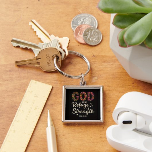 GOD IS MIJN TOEVLUCHTSOORD SLEUTELHANGER (Bureau)