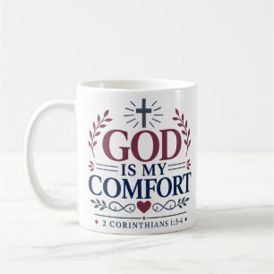 God Is Mijn Troost Bijbelcitaat Quote Koffiemok