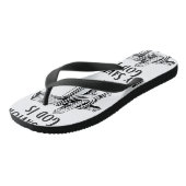 God is mijn Verlosser Bijbelse Christelijk-thema Teenslippers (Schuin)