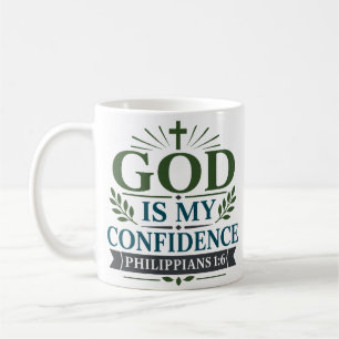 God Is Mijn Vertrouwen Bijbelse Aanmoedigingscitaa Koffiemok