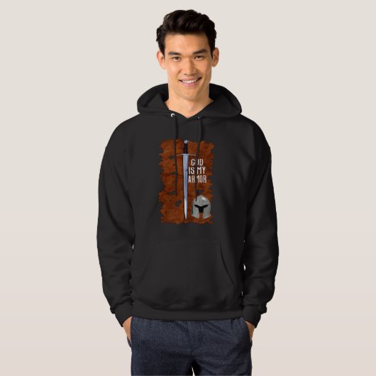 GOD IS MY ARMOR HOODIE (Voorkant volledig)