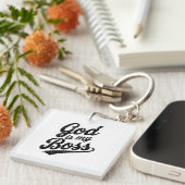 God is my boss sleutelhanger (Voorkant Rechts)