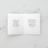 God is My Rock Bible Verse White Cross Christian Kaart (Binnen)