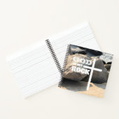 God is My Rock Bible Verse White Cross Christian Notitieboek (Binnen)