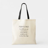 God is My Rock Bible Verse White Cross Christian Tote Bag (Achterkant)