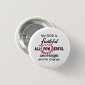 GOD IS NIET CHRISTELIJK RONDE BUTTON 3,2 CM (Voorkant /achterkant)