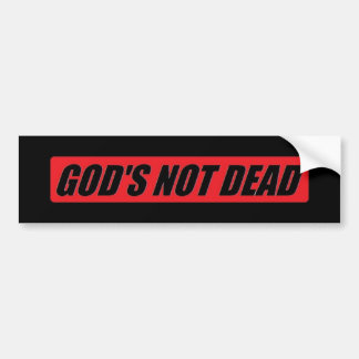 God is niet dood bumpersticker