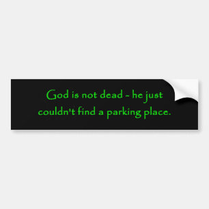 God is niet dood bumpersticker