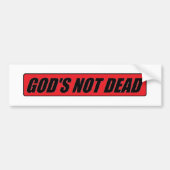 God is niet dood bumpersticker (Voorkant)