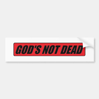 God is niet dood bumpersticker