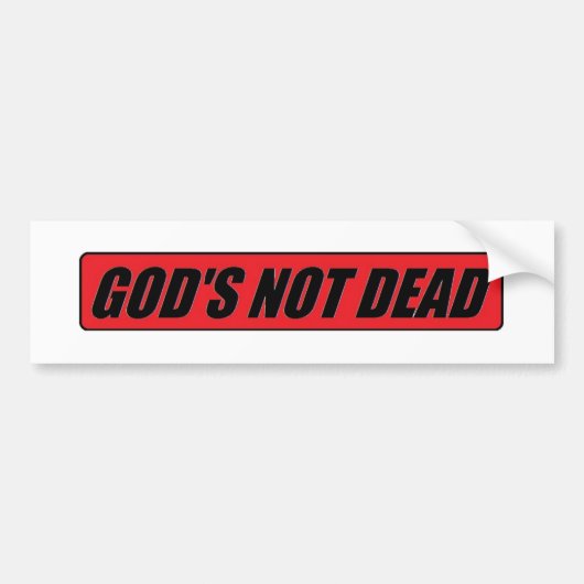 God is niet dood bumpersticker (Voorkant)