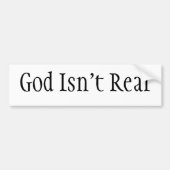 God is niet echt bumpersticker (Voorkant)